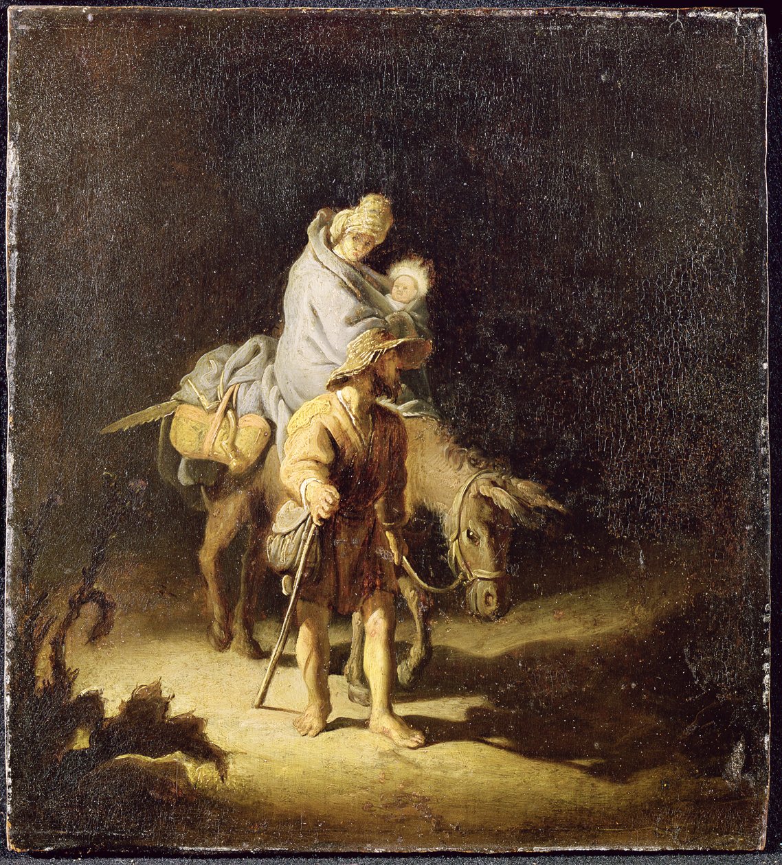 Safari ya kuelekea Misri ilianza av Gerrit Dou