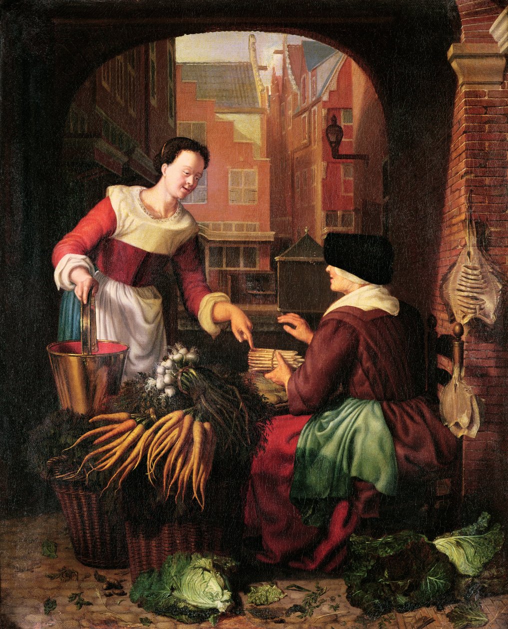 Grönsakssäljaren av Gerrit Dou