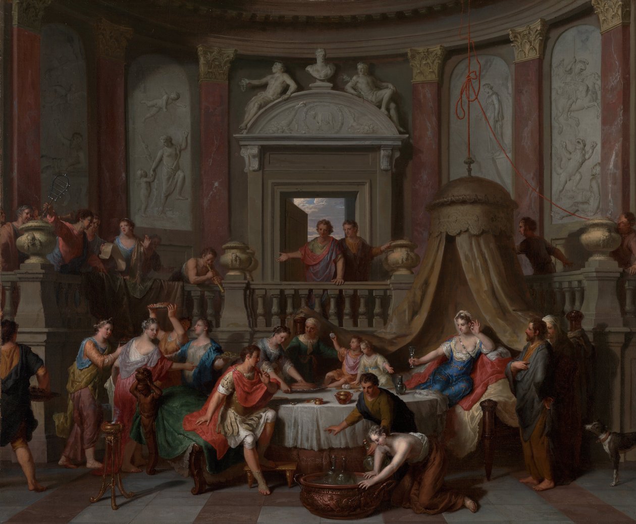 Kleopatras bankett av Gerard Hoet