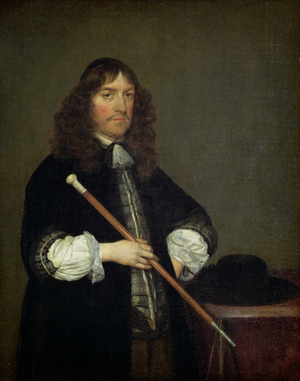 Portræt af Amsterdams borgmester Nicolaes Pancras (1622-78), 1670 sverige av Gerard ter Borch