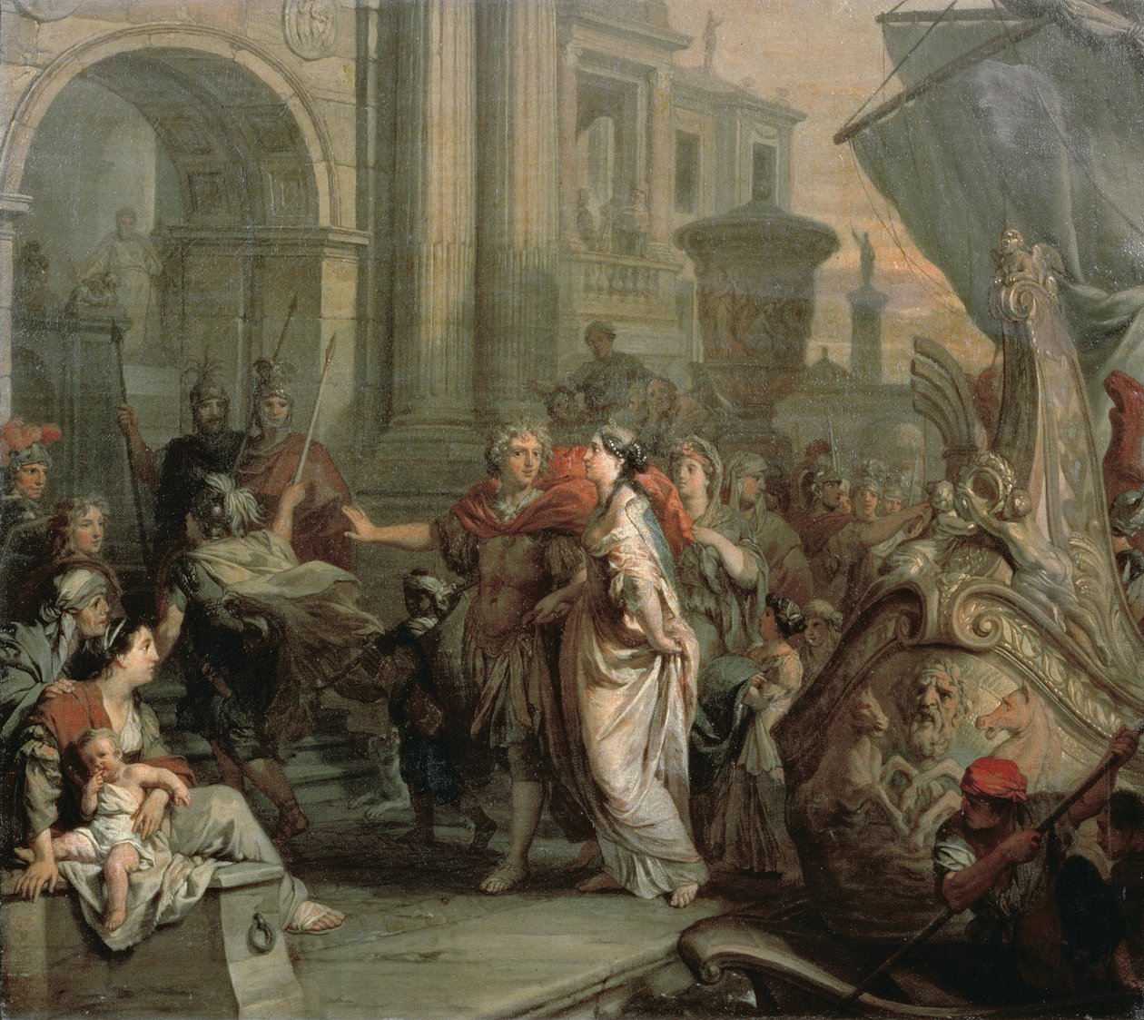 Kleopatras landstigning vid Tarsus av Gerard de Lairesse