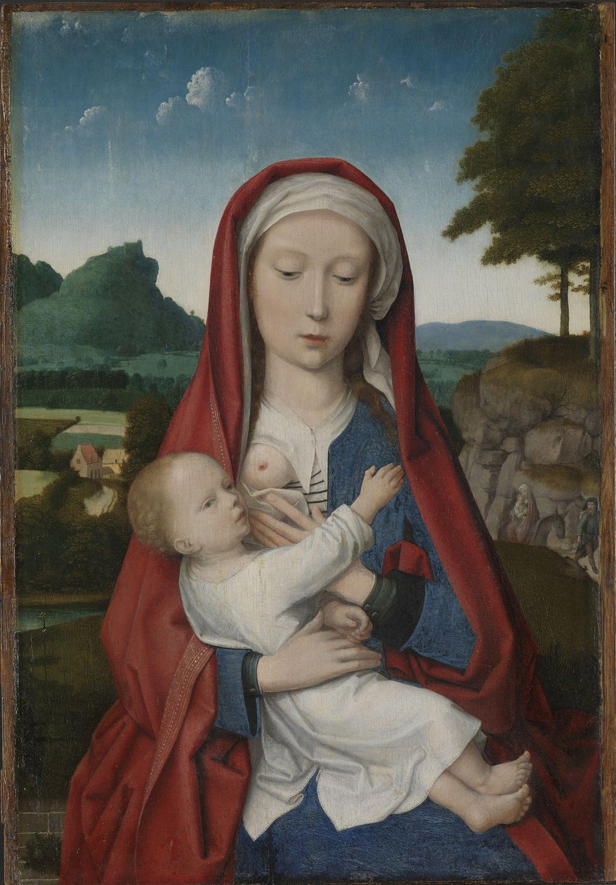 Madonna och barn, ca 1510-20 (olja på panel) av Gerard (attr. to) David