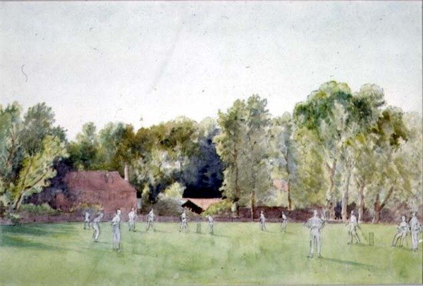Cricketmatchen av Gerard Chowne
