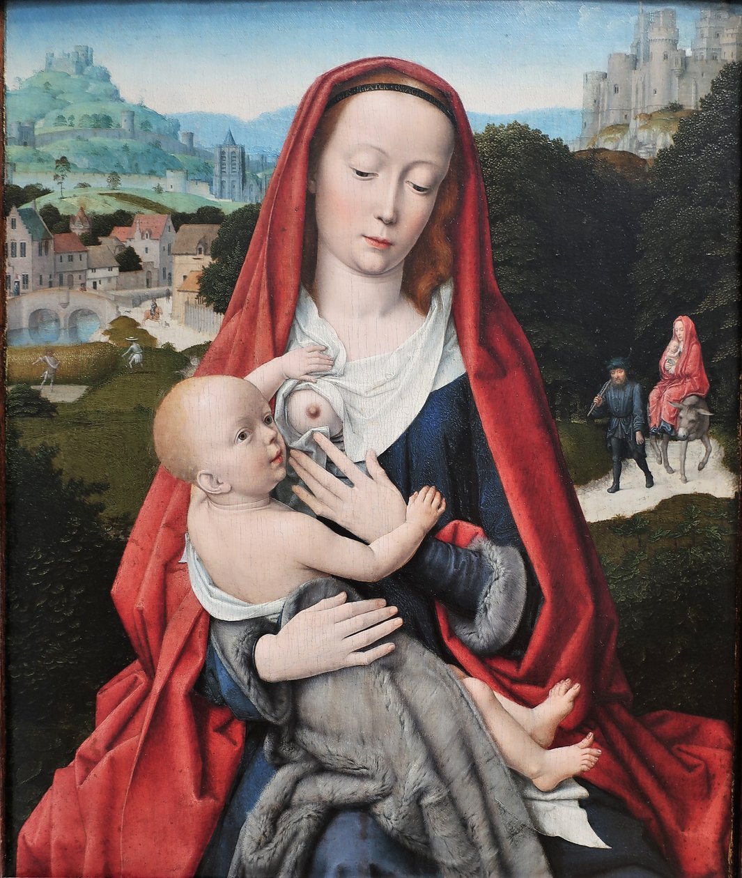 1490 Gerard David Maria med barnet av Gerard David
