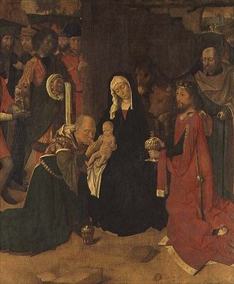 Adoration of the Magi, c.1490 (olja på duk) av Gerard David