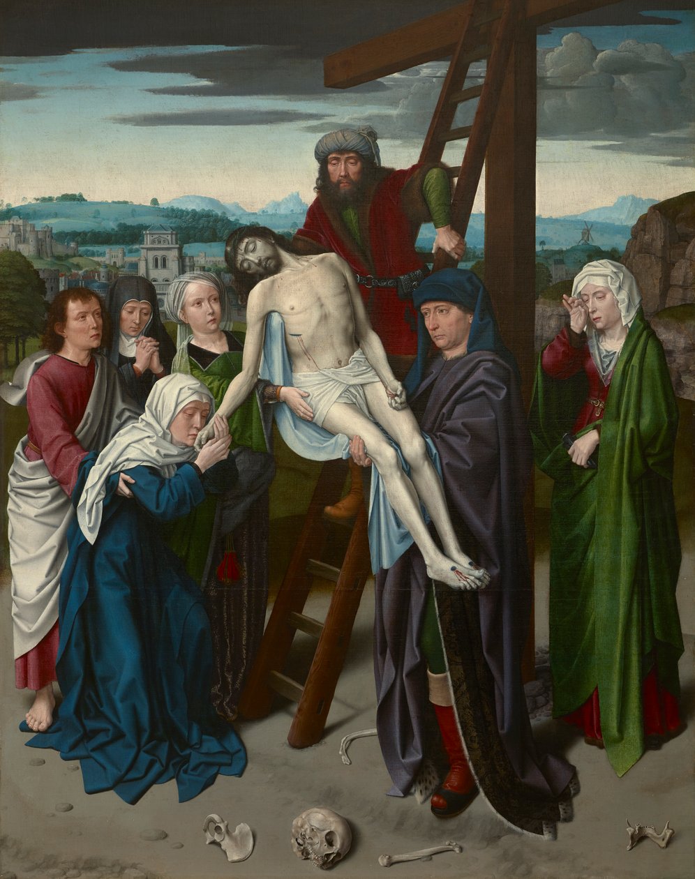 Holländska: Korsnedtagningen av Gerard David