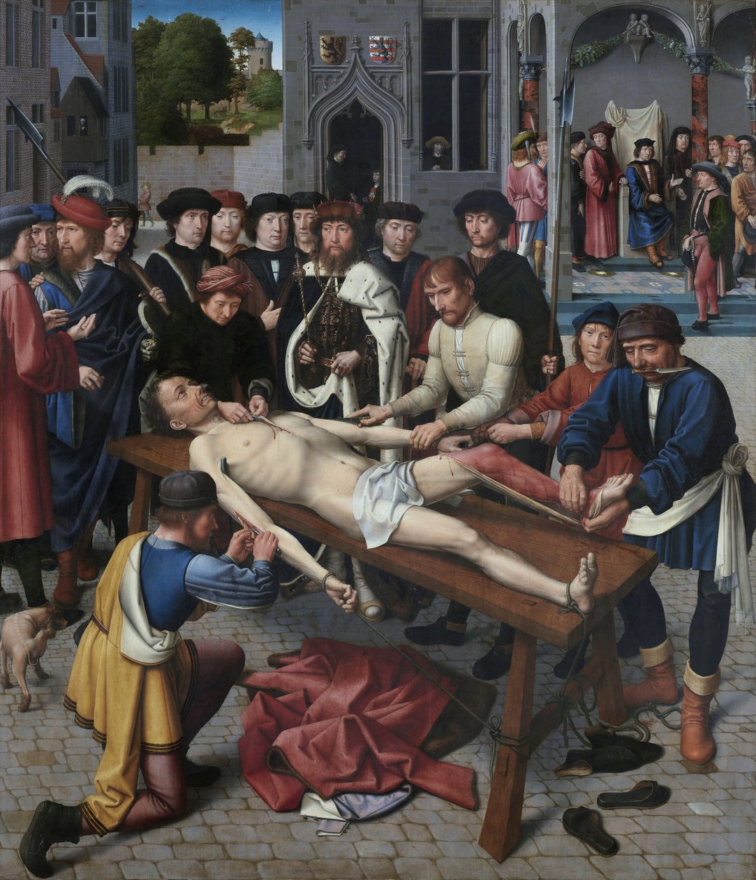 Nederländska: Kambyses dom: avhudningen av Sisamnes Kambyses dom: Avhudningen av Sisamnes av Gerard David