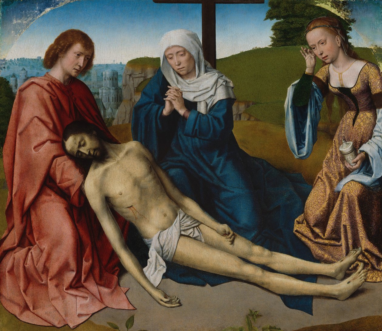 Klagoång över Kristi kropp, ca. 1500. av Gerard David