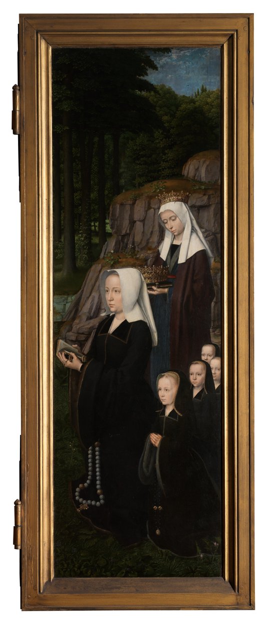 Höger panel av Kristi dop, c.1502-08 (olja på panel) av Gerard David