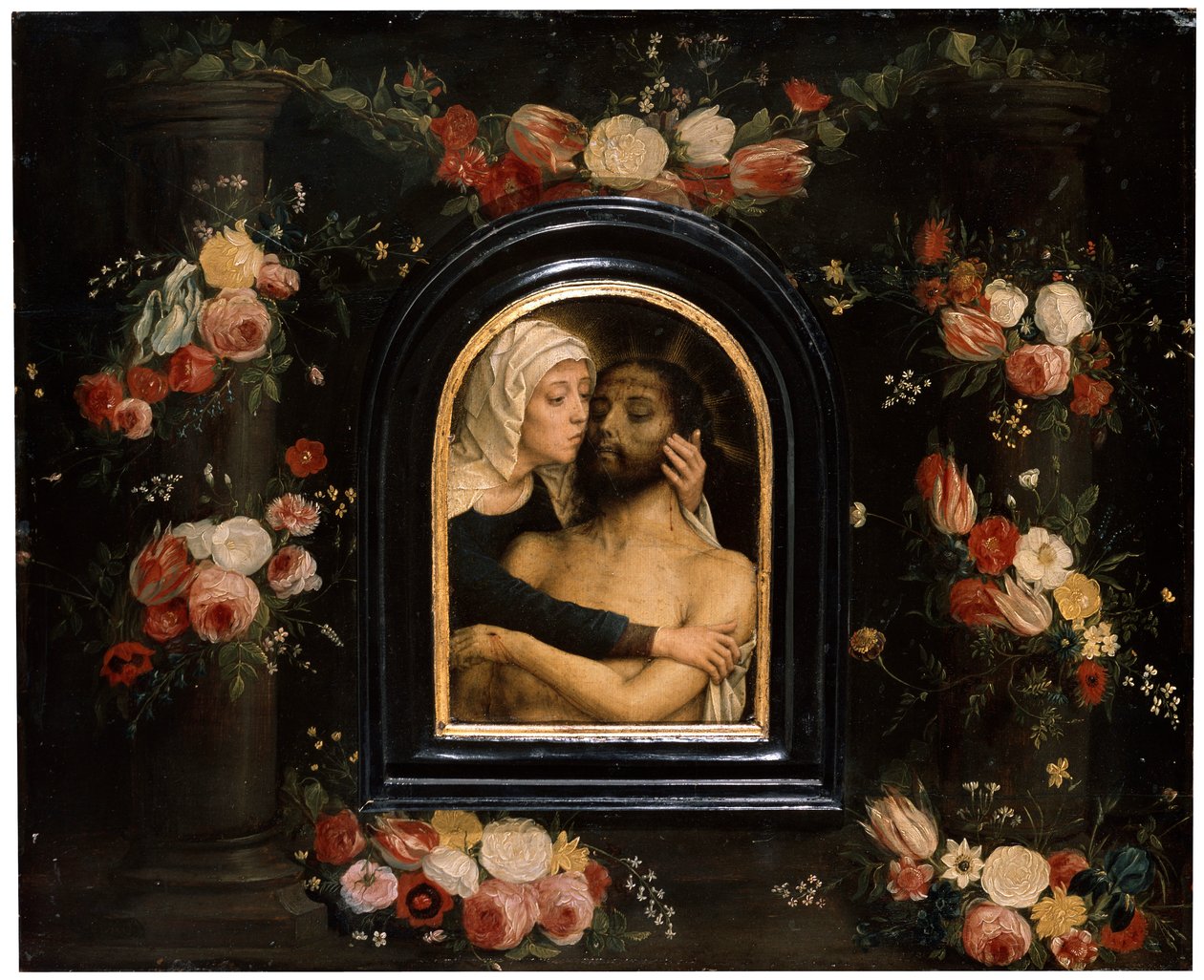 Klagosången över den döde Kristus, sent 1400-tal eller tidigt 1500-tal av Gerard David