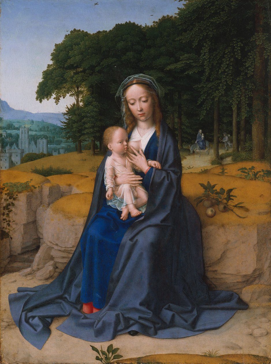 The Rest on the Flight into Egypt, c.1512–15 (olja på trä) av Gerard David