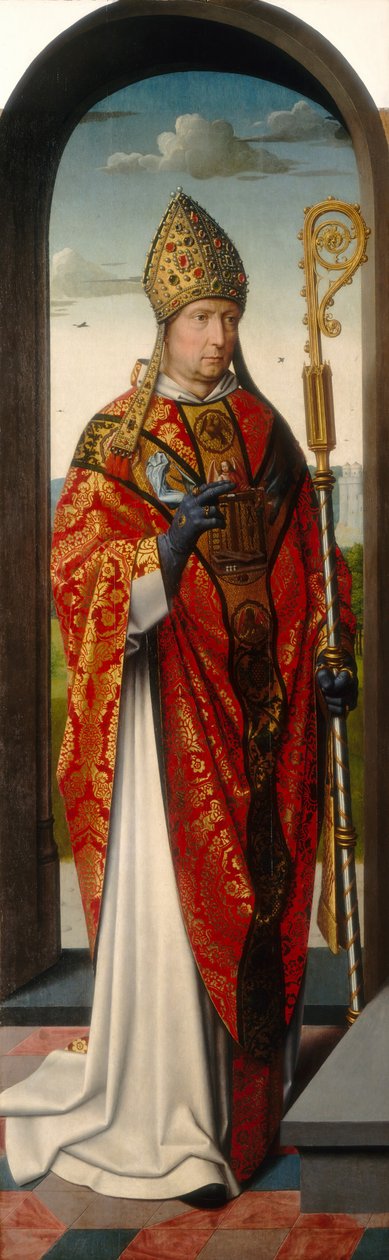 Saint Anne-altartavlan: Saint Nicholas [vänster panel], ca. 15001520 av Gerard David