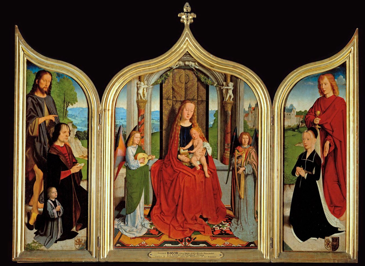 Triptyk de la famille Sedano - Triptyk av familjen Sedano ... av Gerard David