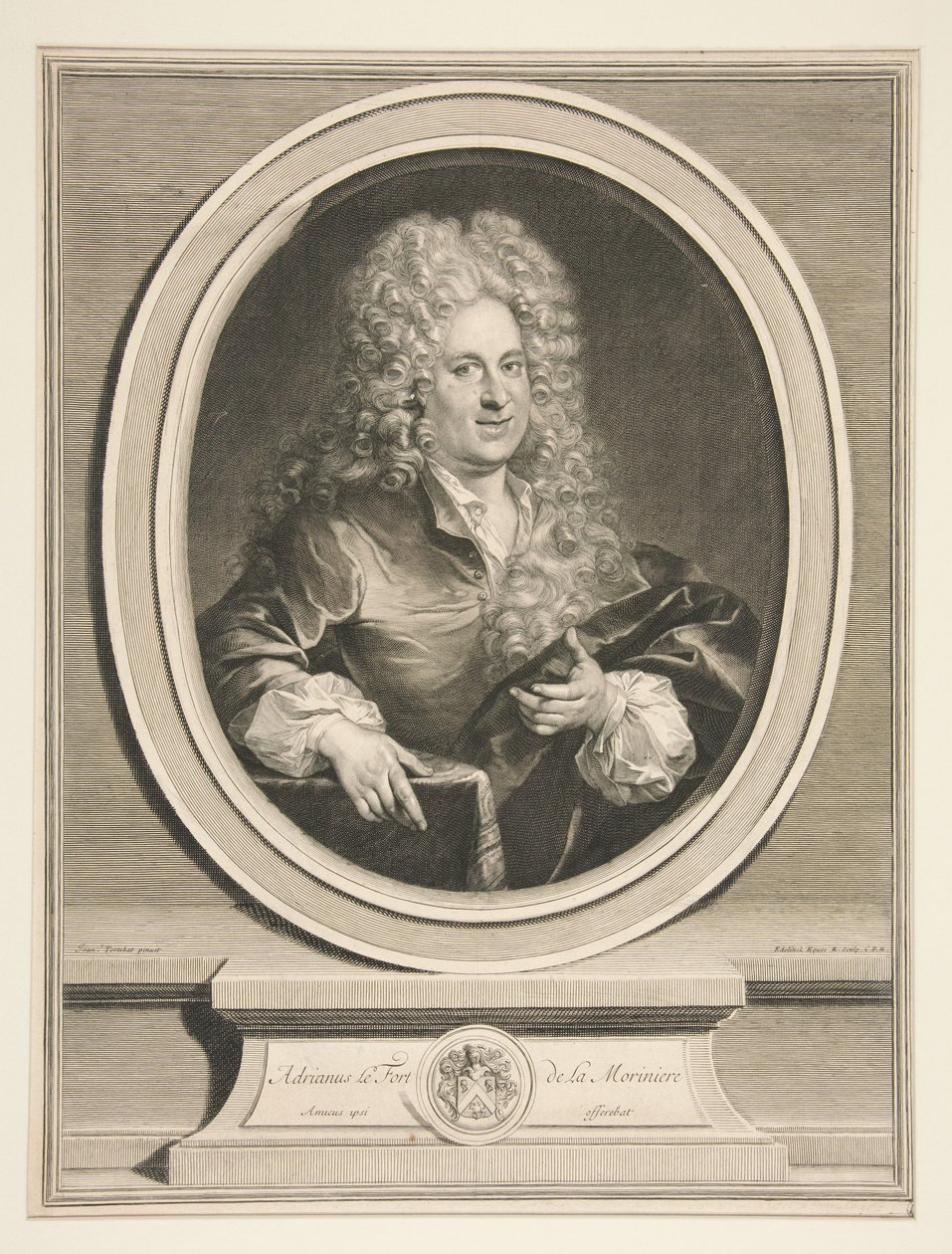 Adrien Claude Lefort de La Morinière av Gérard Edelinck