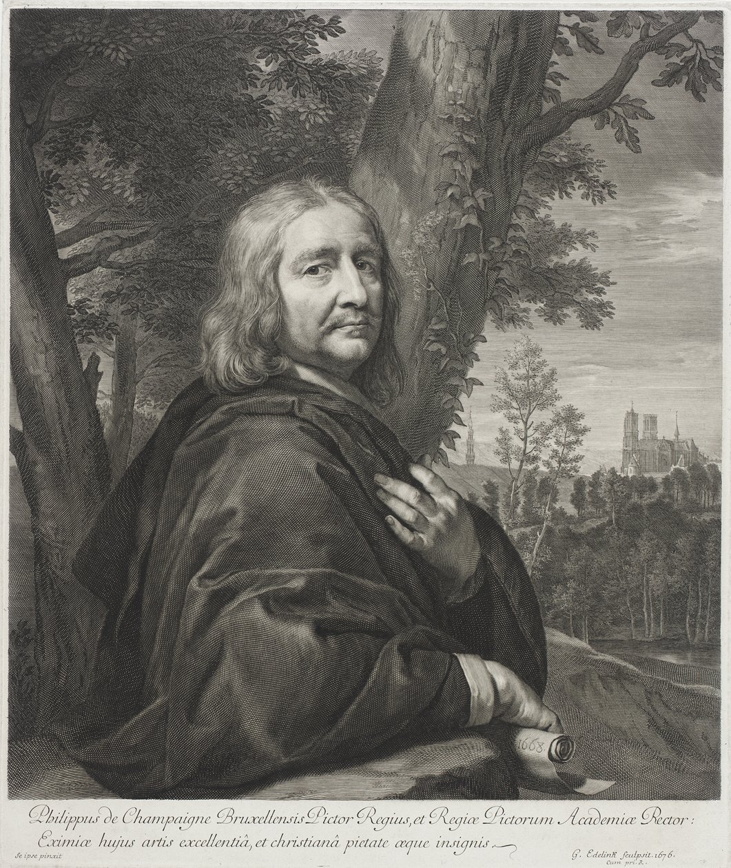 Philippe de Champaigne av Gérard Edelinck