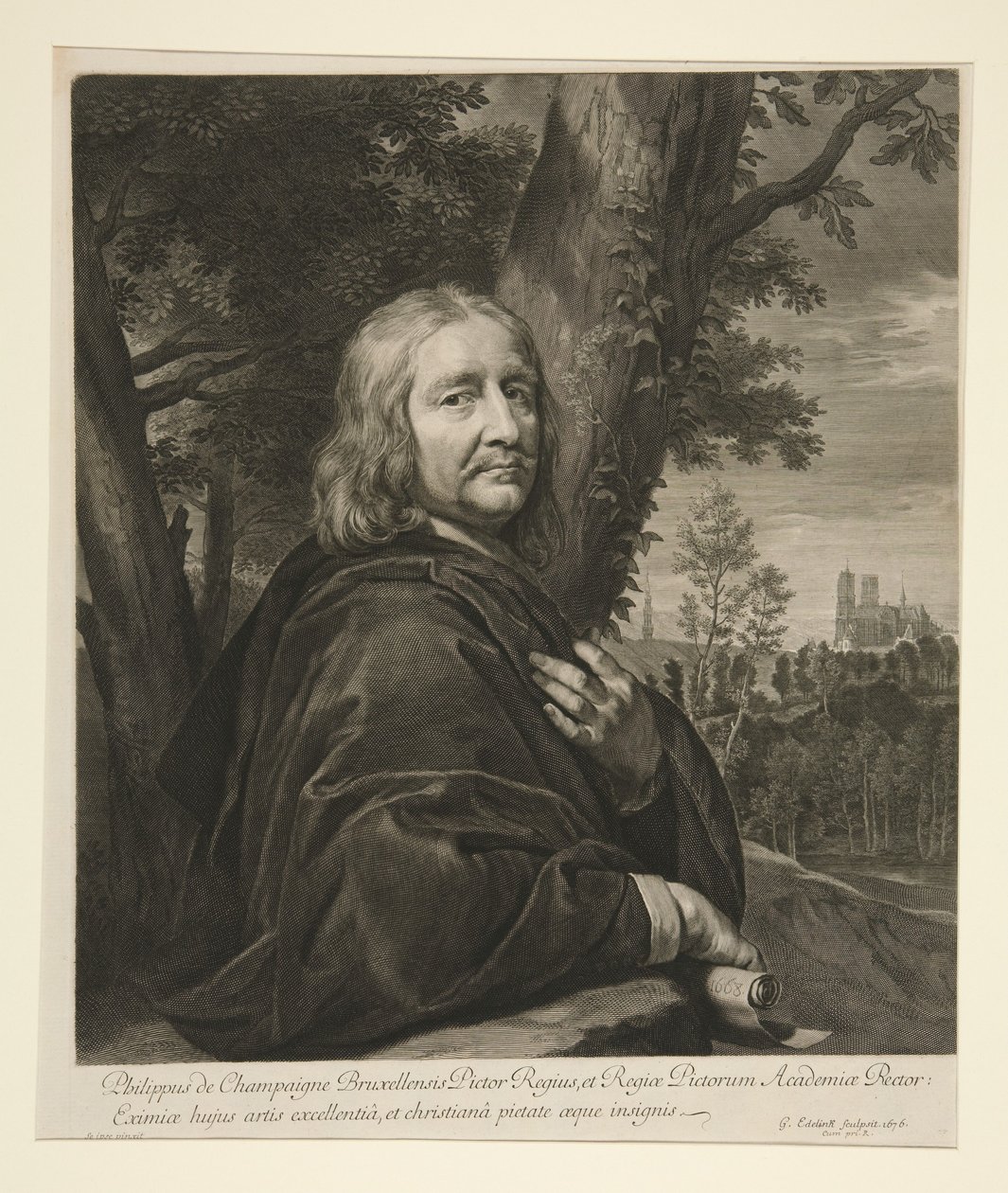 Philippe de Champaigne av Gérard Edelinck