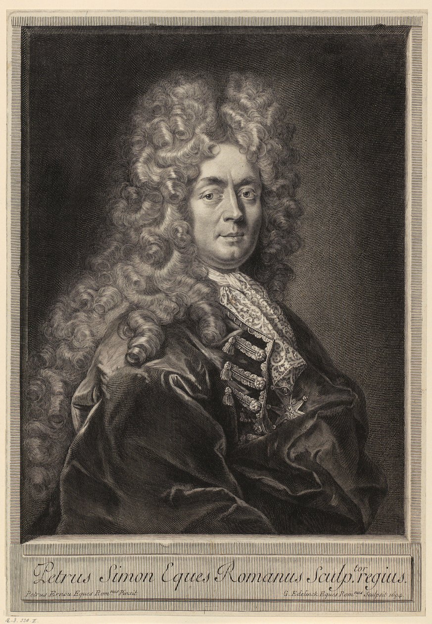 Porträtt av André Hameau av Gérard Edelinck