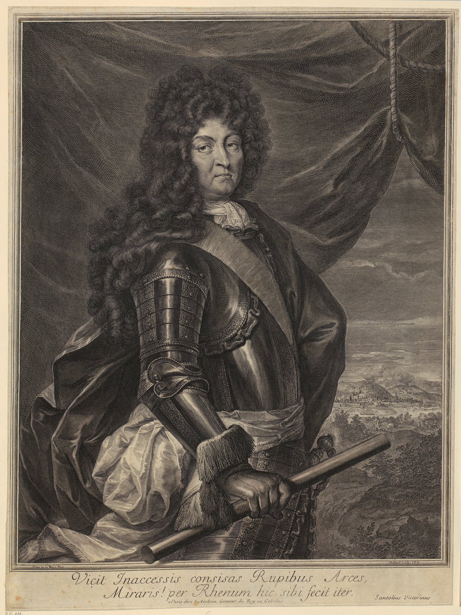 Porträtt av Ludvig XIV. av Gérard Edelinck