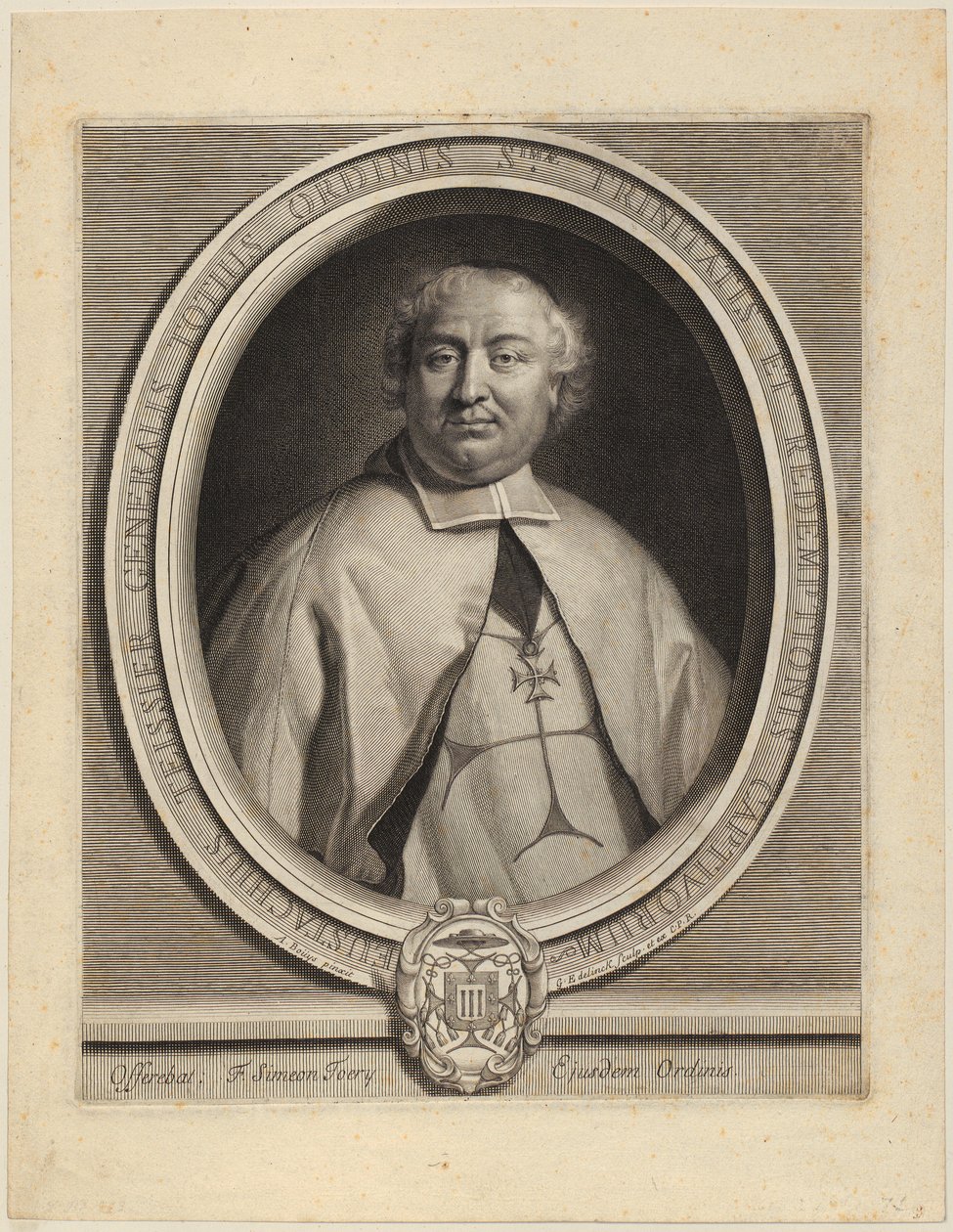 Porträtt av Nicolas Parfaict av Gérard Edelinck