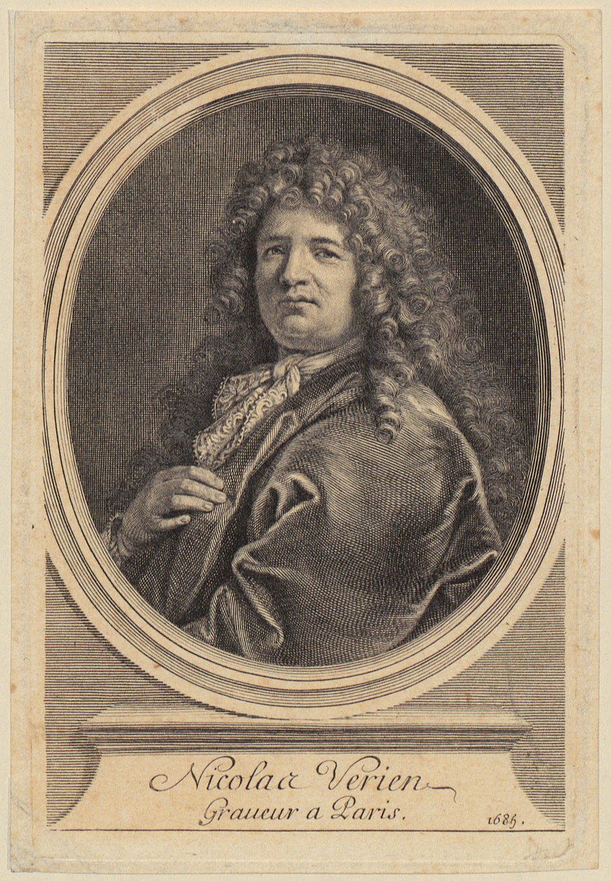 Porträtt av Nicolas Verien av Gérard Edelinck