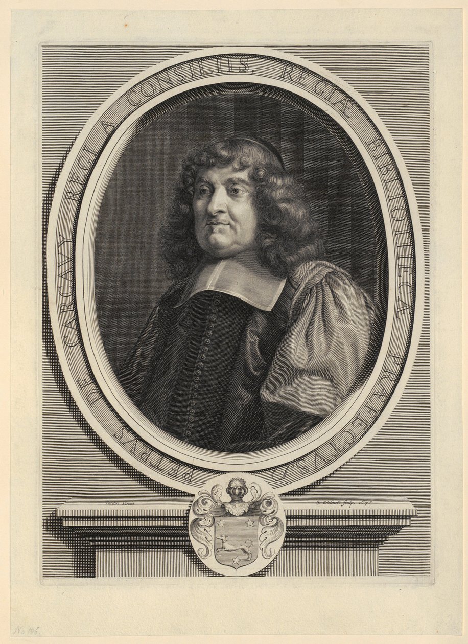 Porträtt av Pierre Van Bouc av Gérard Edelinck