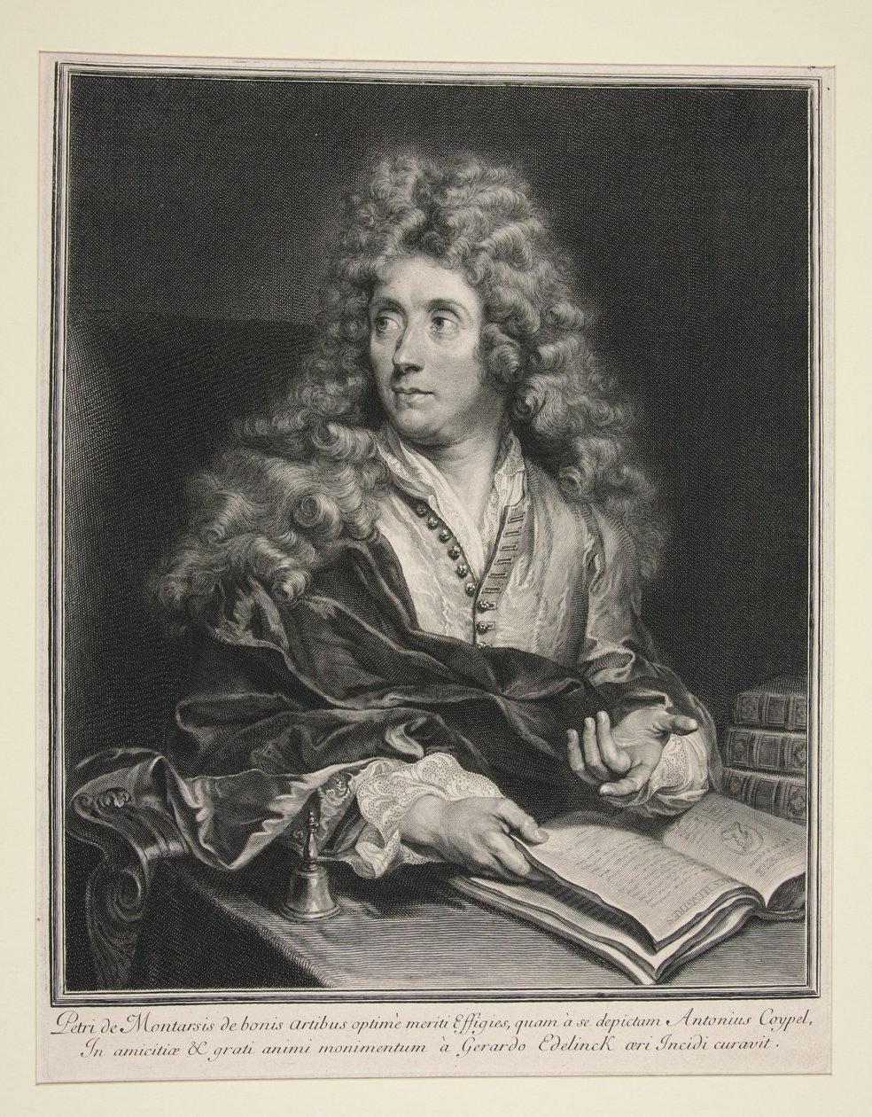 Porträtt av Antoine Coypel av Gérard Edelinck