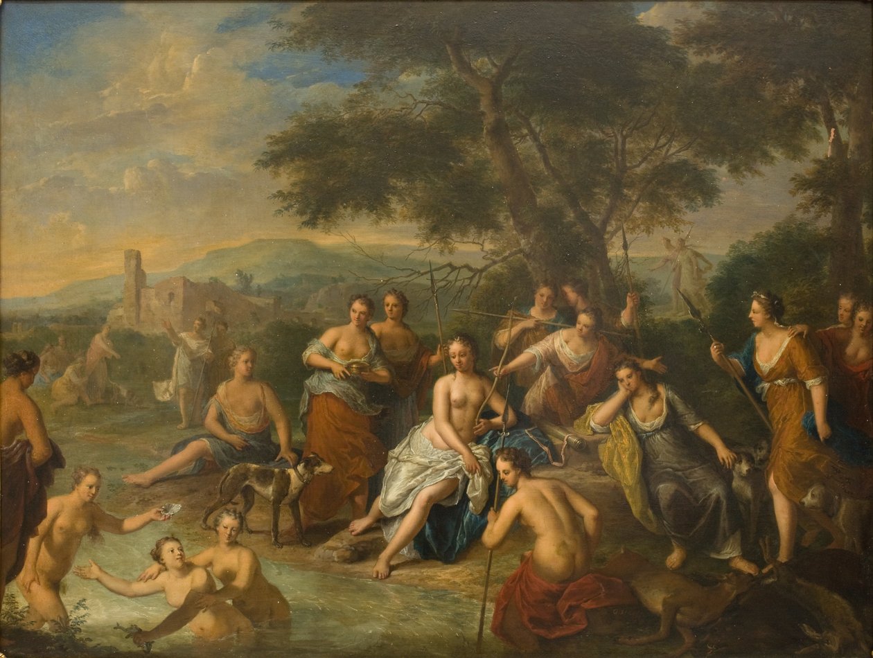 Diana och hennes nymfer av Gerard Hoet I