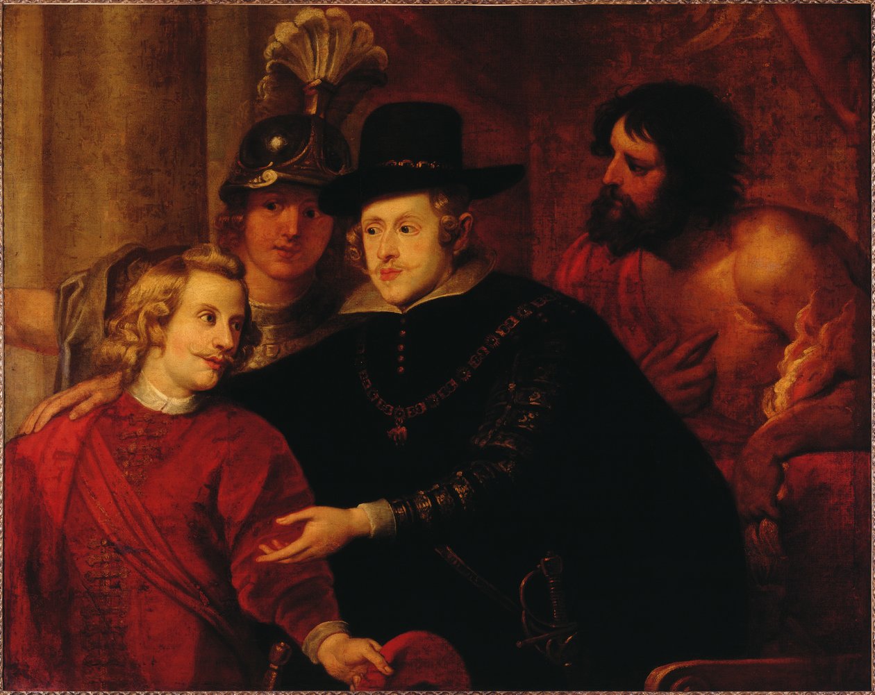 Filip IV av Spanien 1605-1665 skickar iväg sin bror Kardinal-Infante Ferdinand av Österrike 1609-1 av Gerard . Seghers