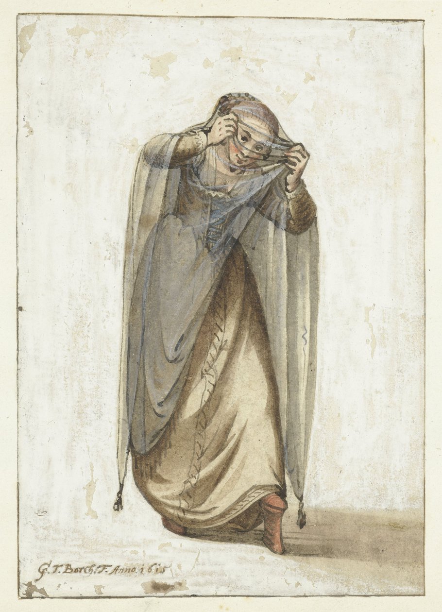 Venetiansk kurtisan av Gerard ter Borch