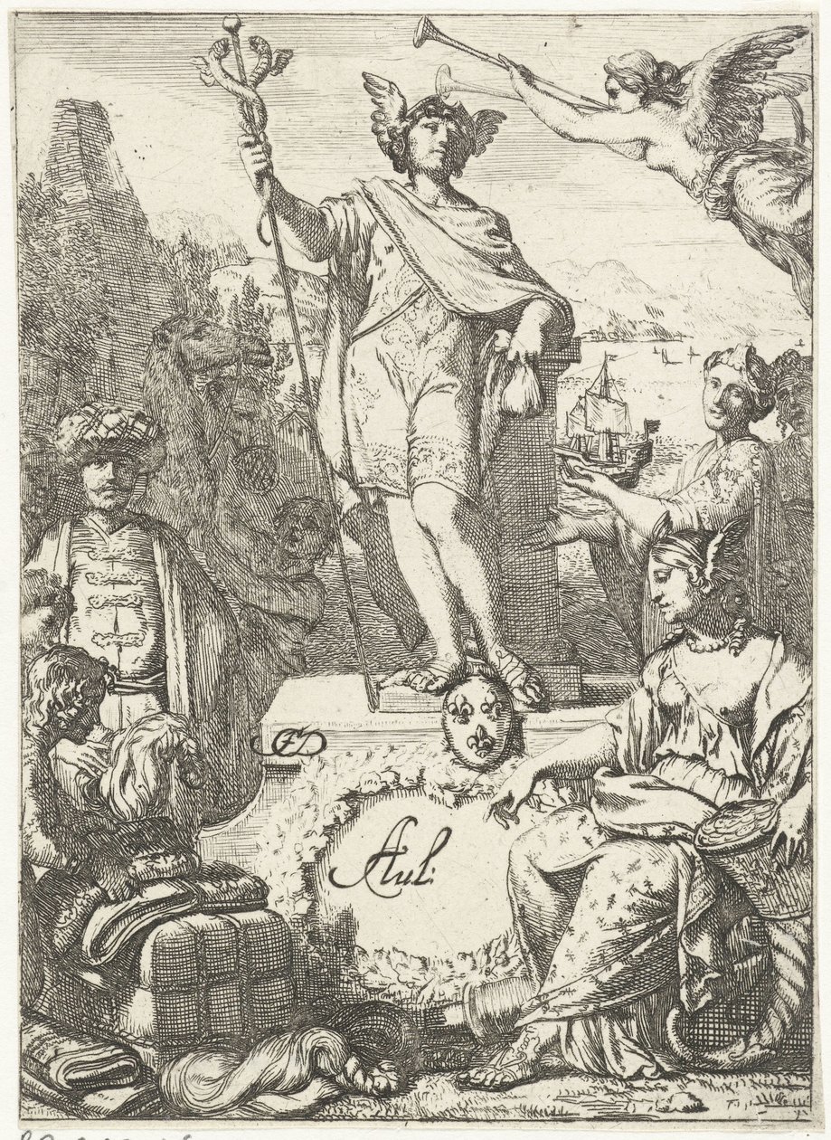 Allegori om handel med Merkurius av Gerard de Lairesse (rejected attribution)