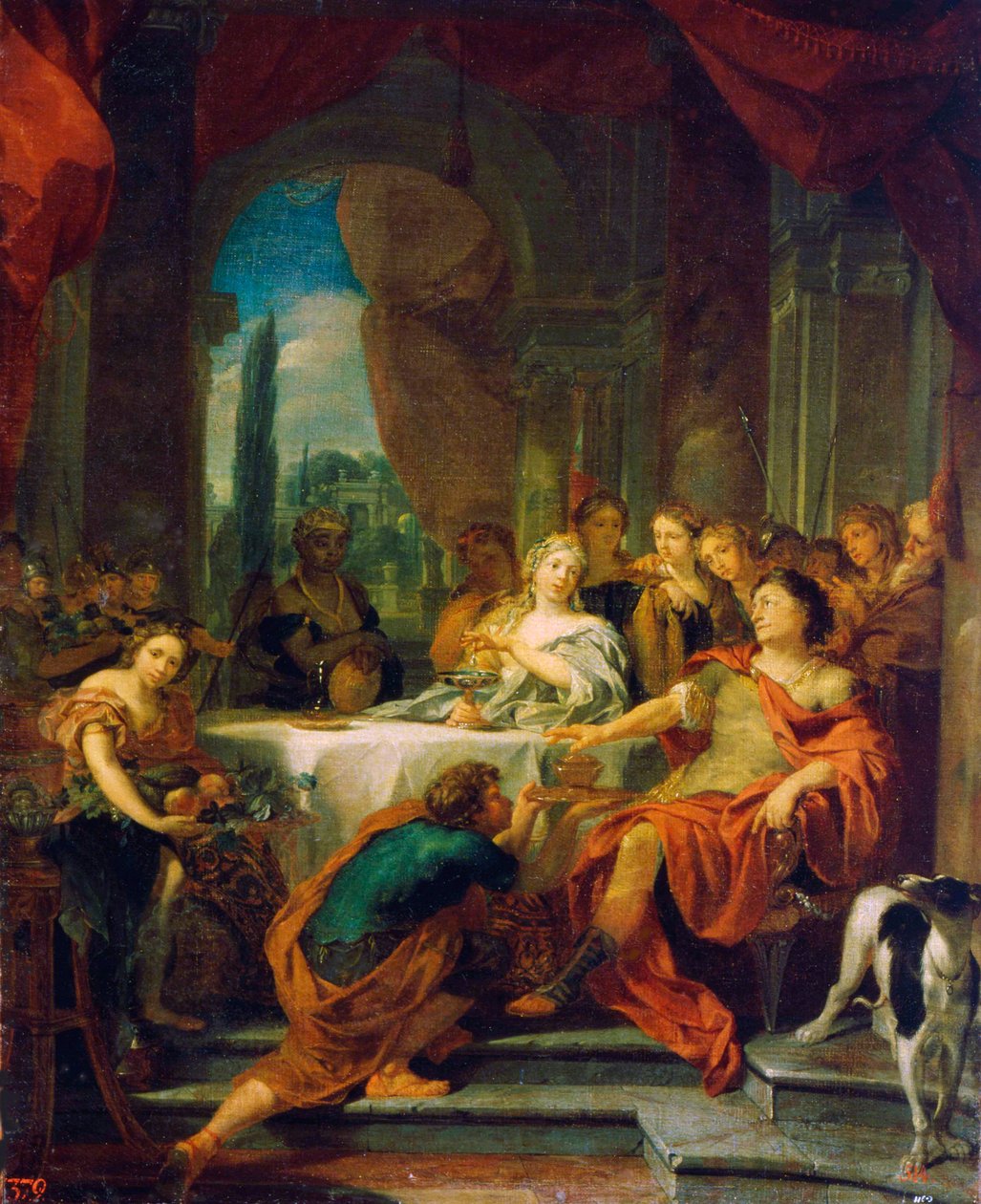 Antonius och Kleopatra, 1600- eller tidigt 1700-tal av Gerard de Lairesse