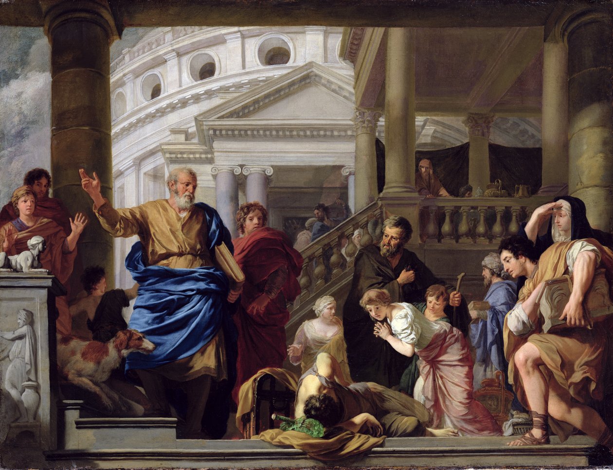 The Death of Ananias, 1687-89  av Gerard de Lairesse