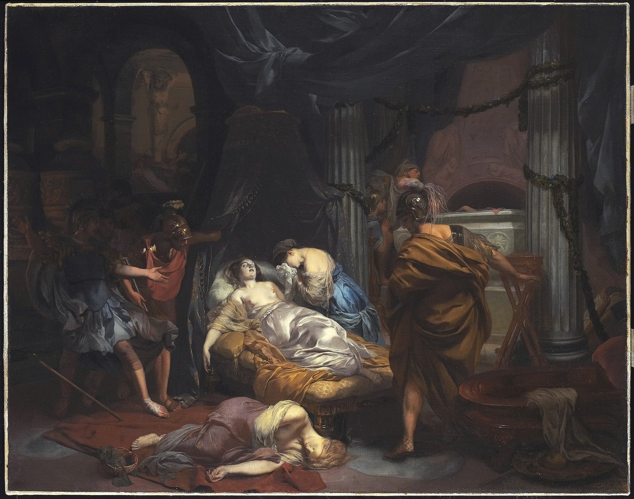 Kleopatras död, 1686 av Gerard de Lairesse