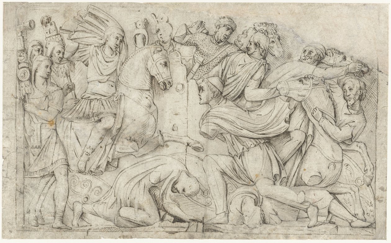Konstantins båge med Trajanus seger över dacierna av Gerard ter Borch (I)