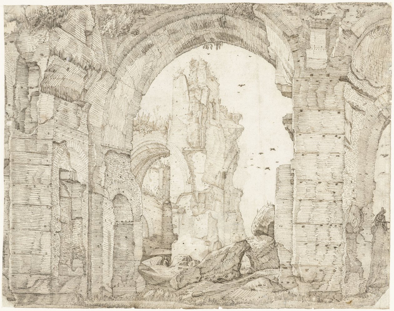 Ruïnes van de therme van Caracalla, Rom av Gerard ter Borch (I)