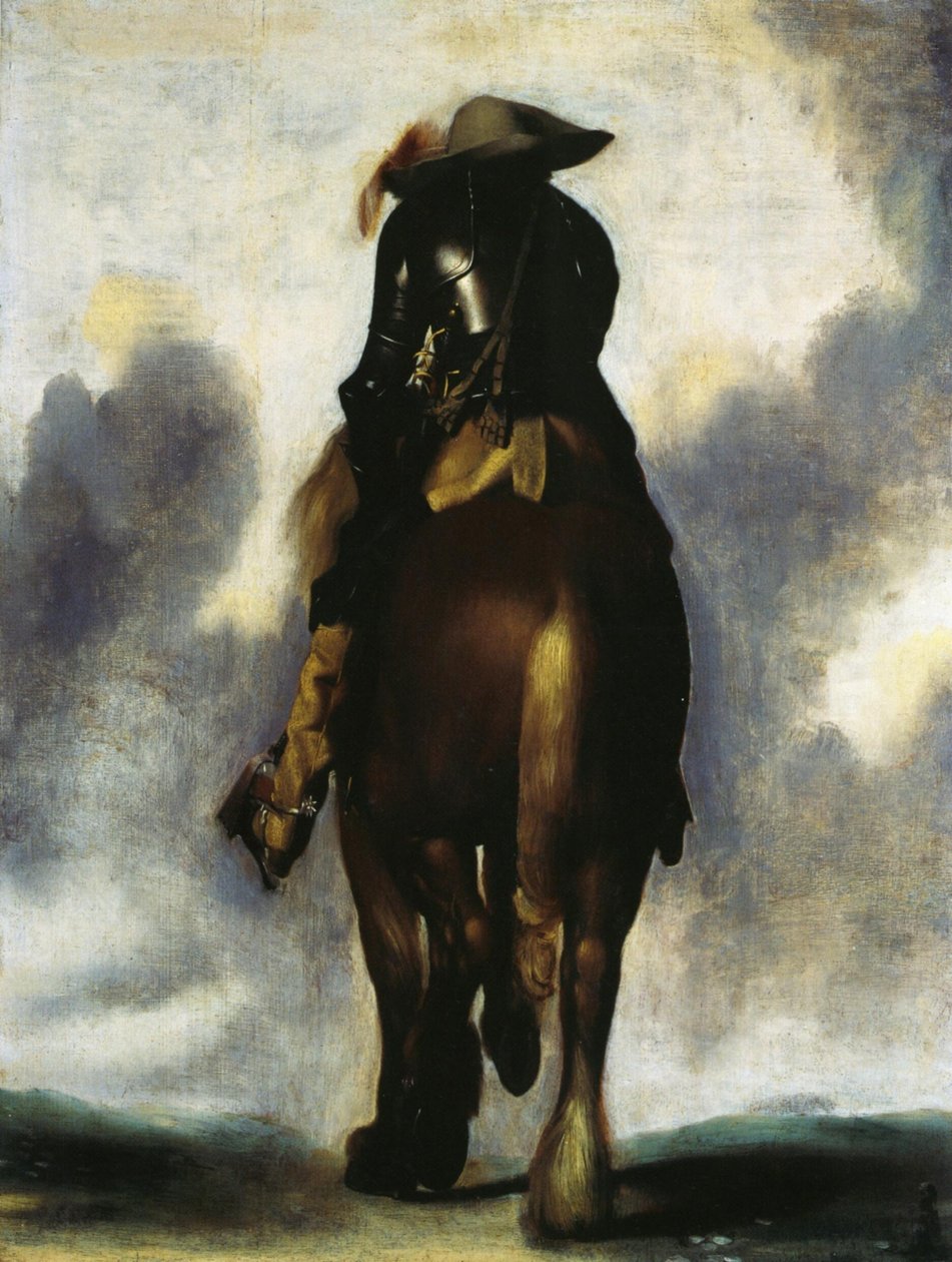 Man på hästryggen, sedd bakifrån av Gerard ter Borch
