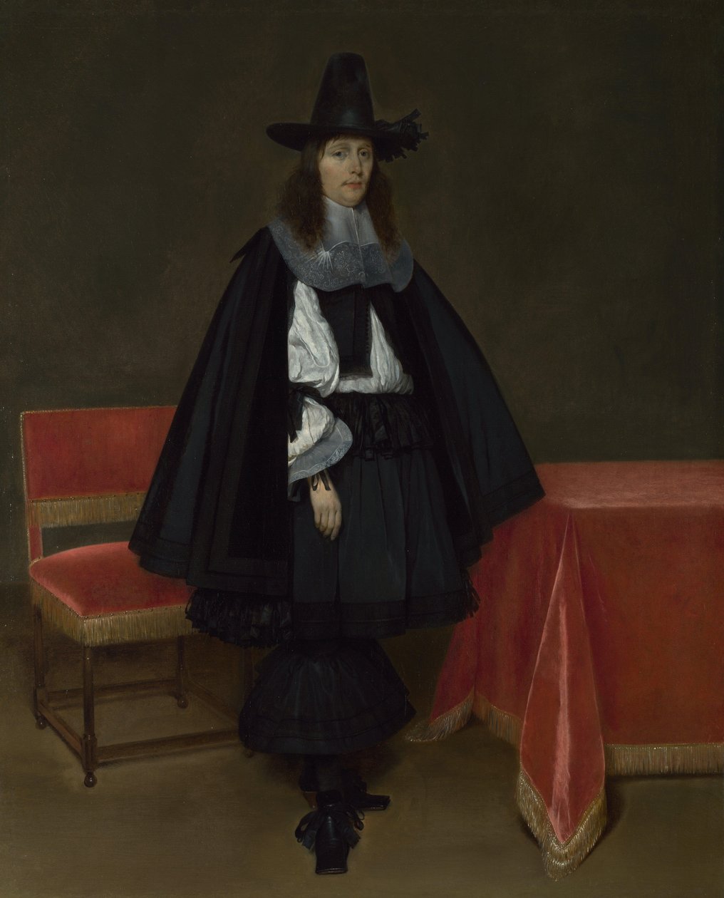 Porträtt av en ung man av Gerard ter Borch