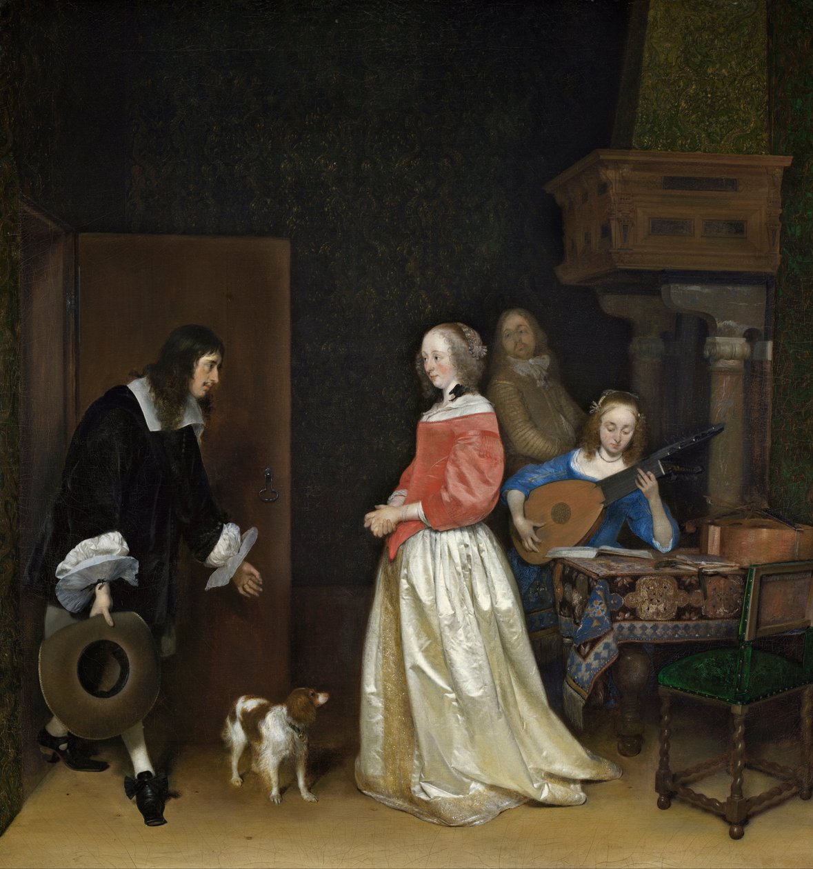 Friarens besök av Gerard ter Borch
