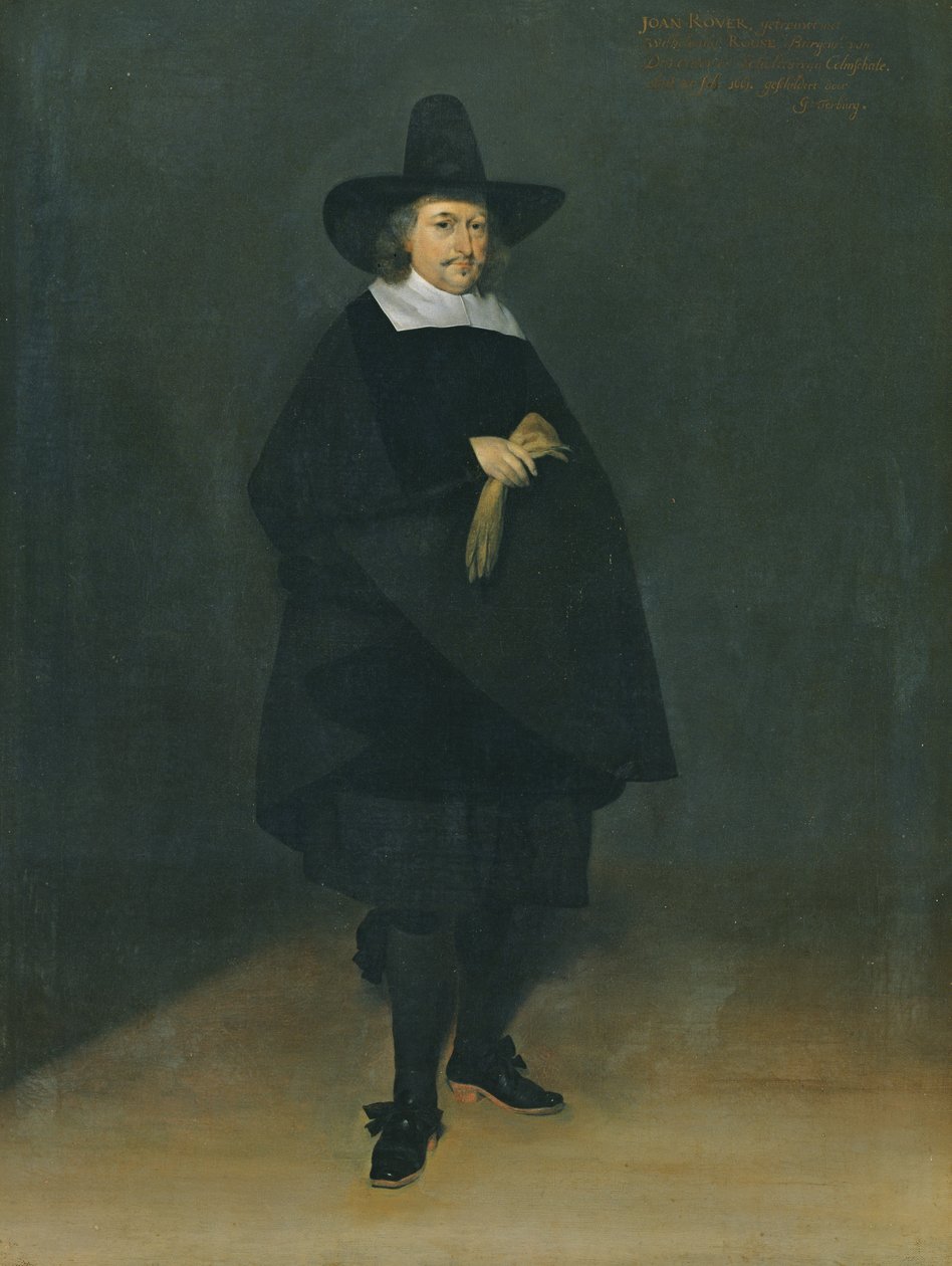 Porträtt av Burgermeister Jan Roever (1610-61) av Gerard ter Borch