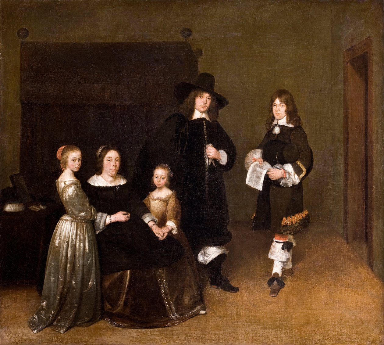 Porträtt av en familj, 1656 av Gerard ter Borch