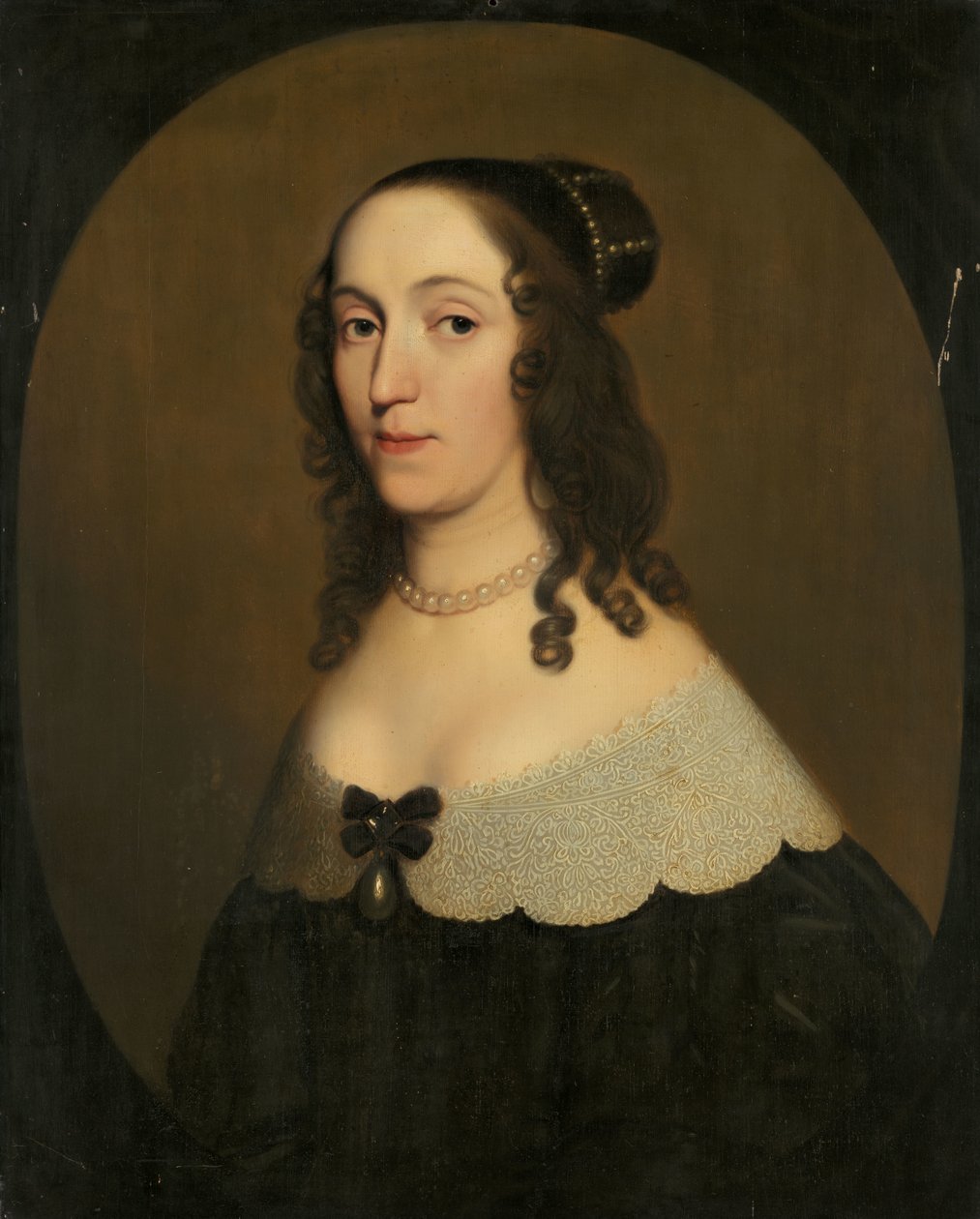Porträtt av Louise Christina (1606-69), grevinnan av Solms-Braunfels av Gerard van Honthorst (workshop of)