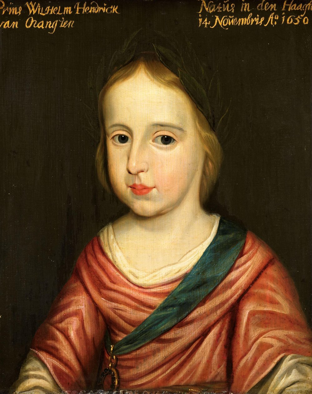 Porträtt av William III, Prince of Orange av Gerard van Honthorst (workshop of)