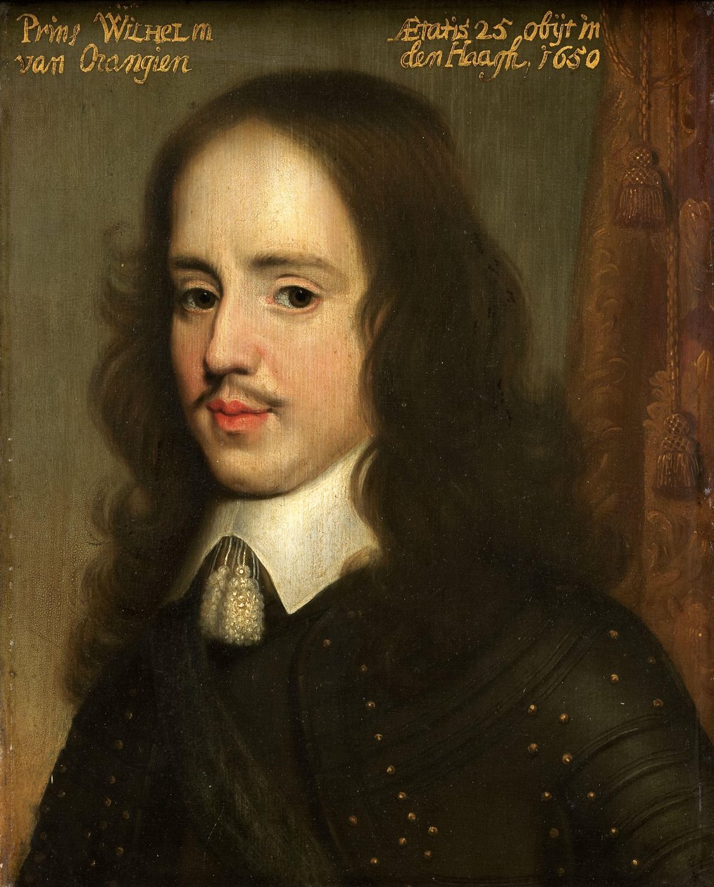 Porträtt av Vilhelm II, Prins av Orange av Gerard van Honthorst (workshop of)