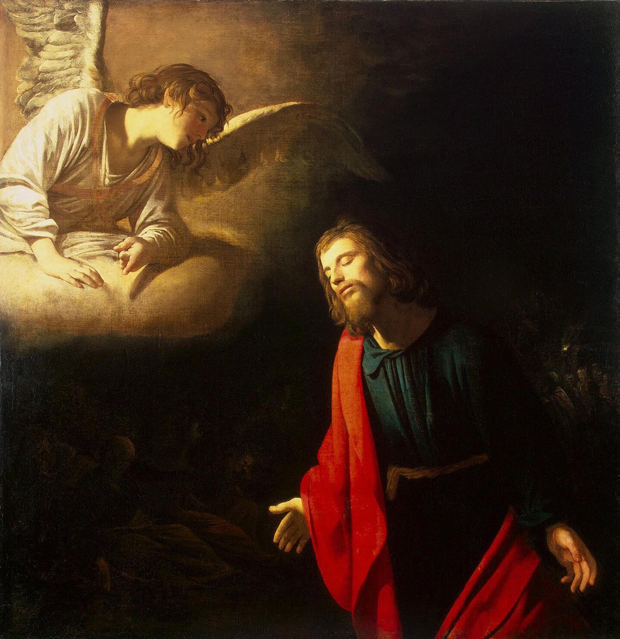 Kristus i Getsemane trädgård (Lidandet i trädgården) av Gerard van Honthorst