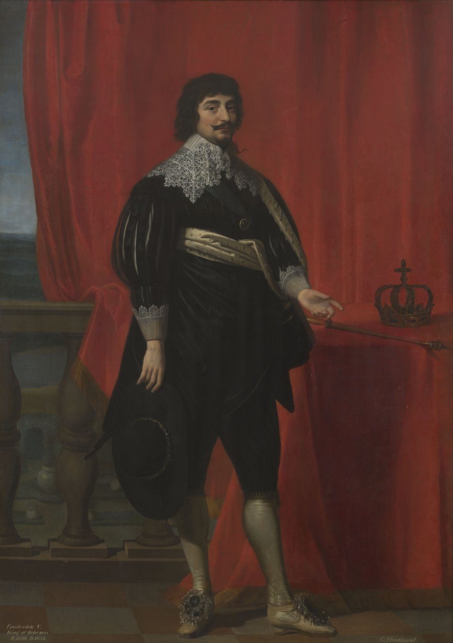 Porträtt av Fredrik V, kung av Böhmen (1596-1632) av Gerard van Honthorst