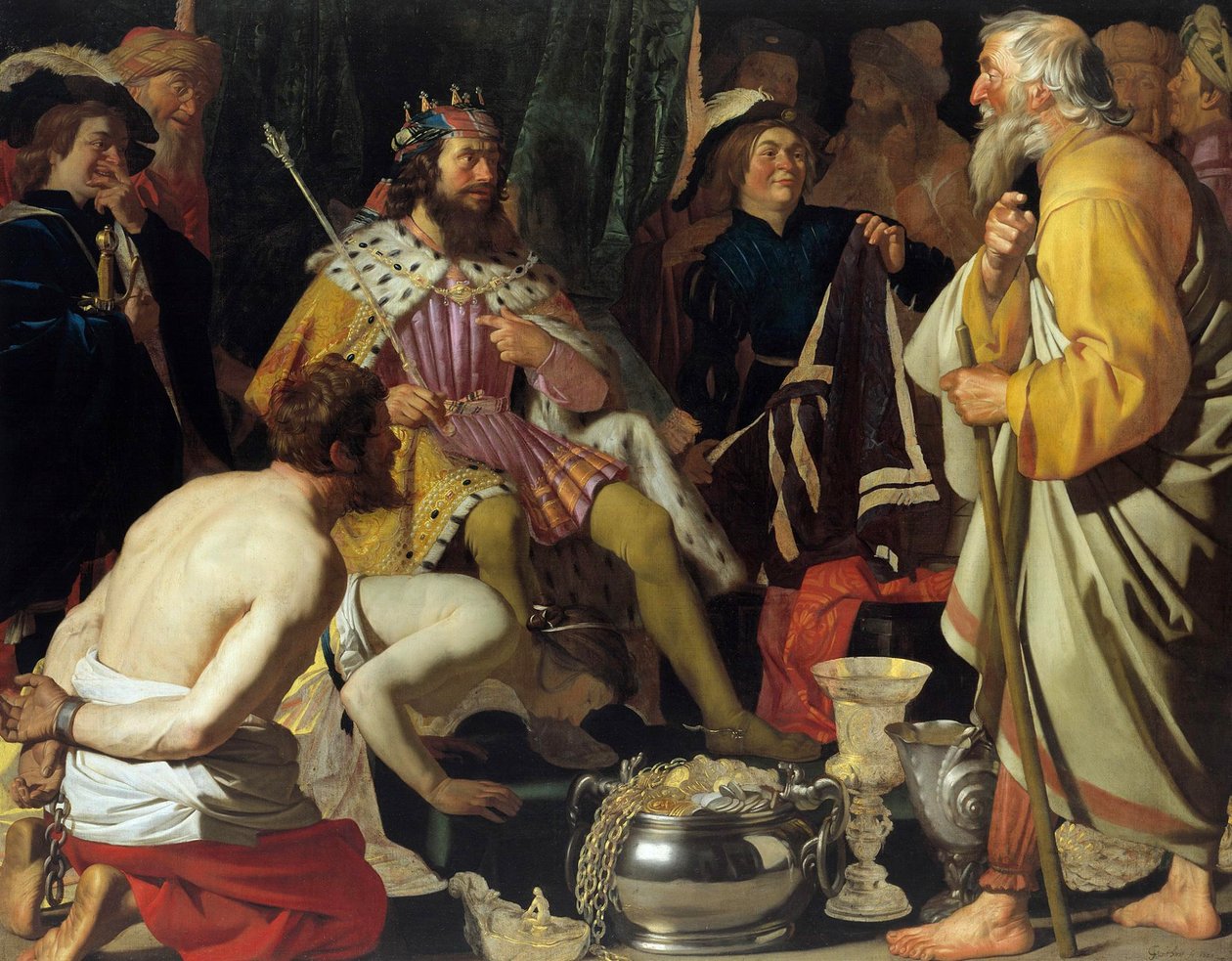 Solon och Krösus av Gerard van Honthorst