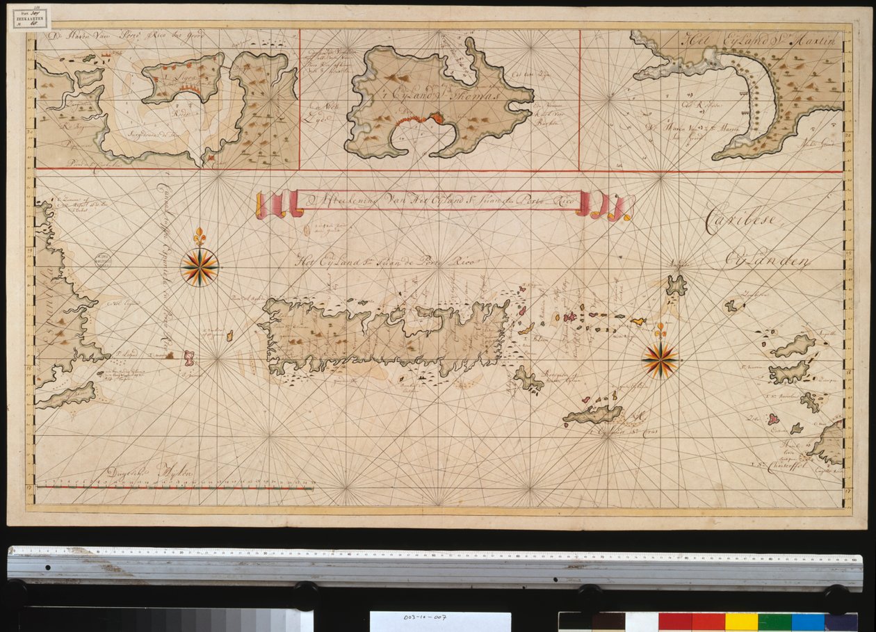 Kontur av ön St. John av Puerto Rico av Gerard van Keulen