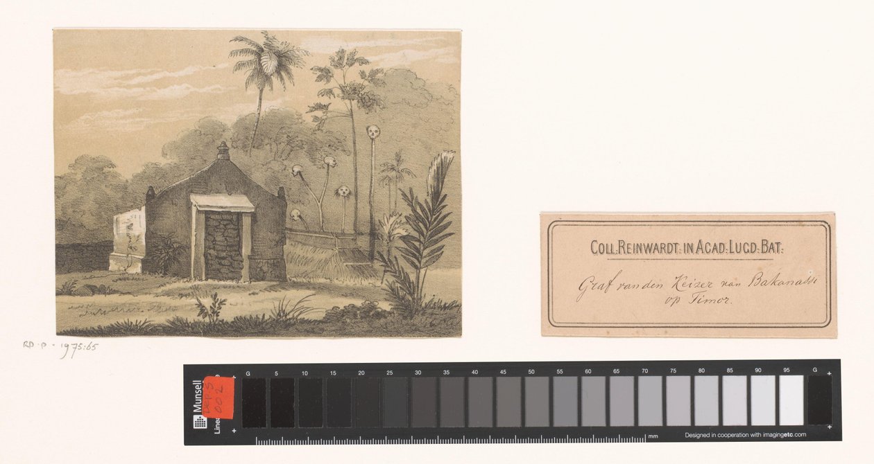 Kejsarens grav på Timor Tomb av kejsaren av Bakanassi på Timor av Gerardus Johannes Bos