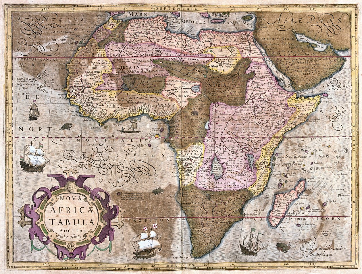 Afrika (gravyr av Gerardus Mercator