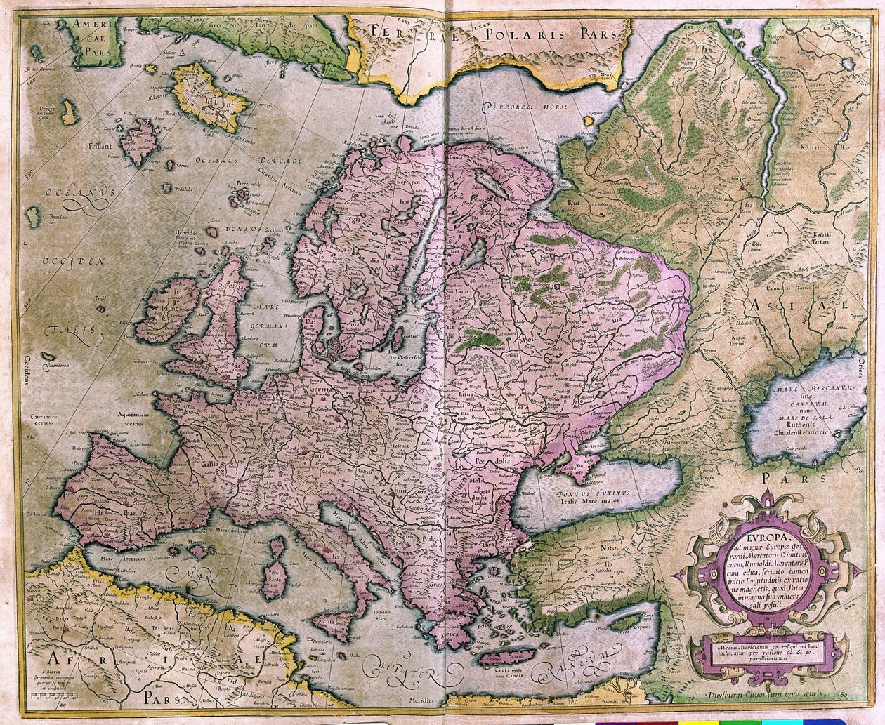 Europa av Gerardus Mercator